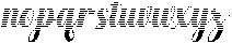 Hello Rainbow Hatching Slant 10 Regular otf (400) Font LOWERCASE