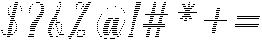 Hello Rainbow Hatching Slant 12 Regular otf (400) Font OTHER CHARS