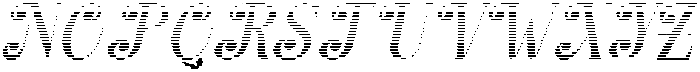 Hello Rainbow Hatching Slant 12 Regular otf (400) Font UPPERCASE