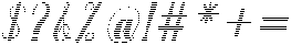 Hello Rainbow Hatching Slant 14 Regular otf (400) Font OTHER CHARS
