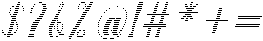 Hello Rainbow Hatching Slant 16 Regular otf (400) Font OTHER CHARS