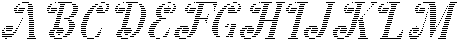 Hello Rainbow Hatching Slant 16 Regular otf (400) Font UPPERCASE