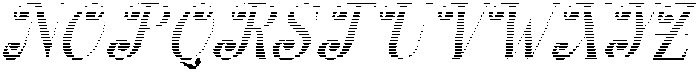 Hello Rainbow Hatching Slant 16 Regular otf (400) Font UPPERCASE