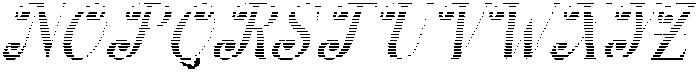 Hello Rainbow Hatching Slant 18 Regular otf (400) Font UPPERCASE