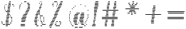 Hello Rainbow Hatching Slant 6 Regular otf (400) Font OTHER CHARS
