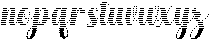 Hello Rainbow Hatching Slant 6 Regular otf (400) Font LOWERCASE