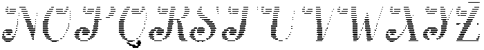 Hello Rainbow Hatching Slant 8 Regular otf (400) Font UPPERCASE