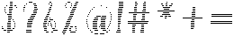 Hello Rainbow Hatching Slant Regular otf (400) Font OTHER CHARS