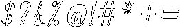 Hello Rainbow Outline Slant 10 Regular otf (400) Font OTHER CHARS