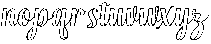 Hello Rainbow Outline Slant 6 Regular otf (400) Font LOWERCASE