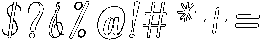 Hello Rainbow Outline Slant 8 Regular otf (400) Font OTHER CHARS