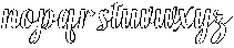 Hello Rainbow Outline Slant 8 Regular otf (400) Font LOWERCASE