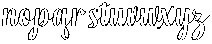 Hello Rainbow Outline Slant Regular otf (400) Font LOWERCASE