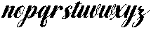 Hello Rainbow Slant 24 Regular otf (400) Font LOWERCASE