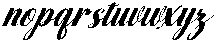 Hello Rainbow Slant 28 Regular otf (400) Font LOWERCASE