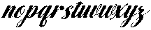 Hello Rainbow Slant 30 Regular otf (400) Font LOWERCASE