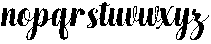 Hello Rainbow Slant 6 Regular otf (400) Font LOWERCASE