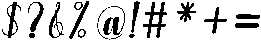 Hello Rainbow Slant 8 Regular otf (400) Font OTHER CHARS