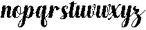 Hello Rainbow Slant 8 Regular otf (400) Font LOWERCASE