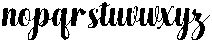 Hello Rainbow Slant Regular otf (400) Font LOWERCASE
