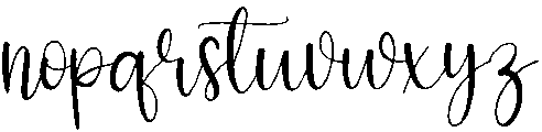 Hello Regular otf (400) Font LOWERCASE