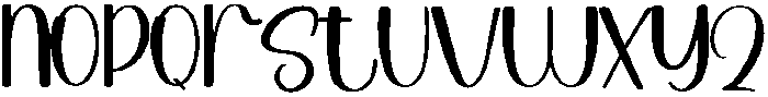 Hello Regular otf (400) Font LOWERCASE