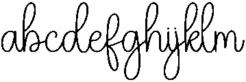 Hello Regular otf (400) Font LOWERCASE