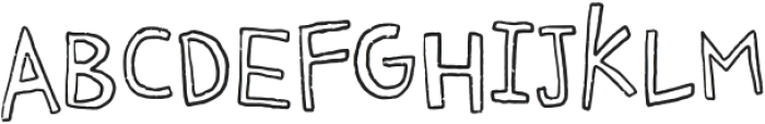 Hello-Scratchy Outlines otf (400) Font LOWERCASE