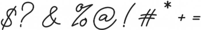 Hello Signature Regular otf (400) Font OTHER CHARS