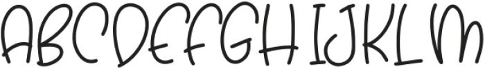 Hello Snowy Regular otf (400) Font UPPERCASE