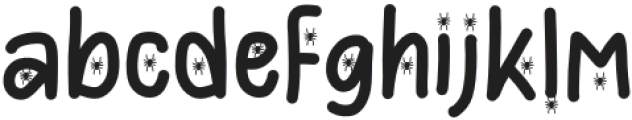Hello Spider Regular otf (400) Font LOWERCASE