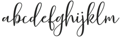 Hello Sunrise Script Regular otf (400) Font LOWERCASE