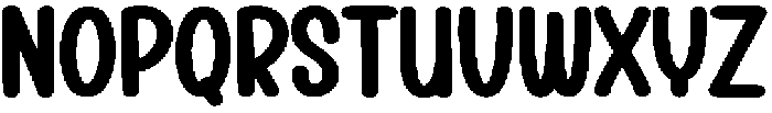 Hello Thick Regular otf (400) Font LOWERCASE