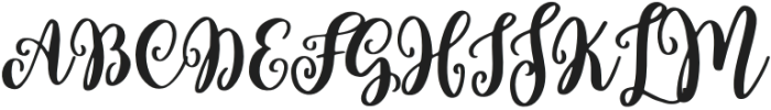 Hello Wedding Regular otf (400) Font UPPERCASE