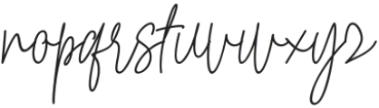 HelloAugustSlant otf (400) Font LOWERCASE