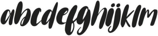 HelloEasteria-Italic otf (400) Font LOWERCASE