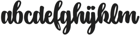 HelloSolvita otf (400) Font LOWERCASE