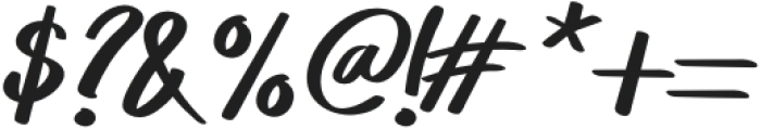 Hellobye-Italic otf (400) Font OTHER CHARS