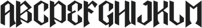 Hellord Regular otf (400) Font UPPERCASE