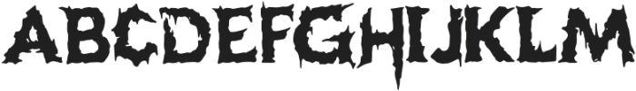 Hellstorm Regular otf (400) Font UPPERCASE