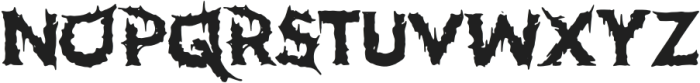 Hellstorm Regular otf (400) Font UPPERCASE