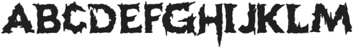 Hellstorm Regular otf (400) Font LOWERCASE