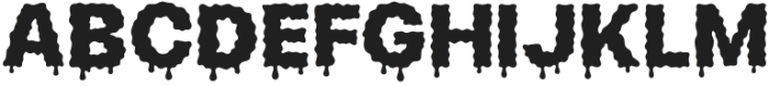 Hellwin Drips Regular otf (400) Font UPPERCASE