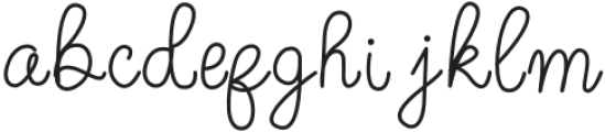 Helove Regular otf (400) Font LOWERCASE