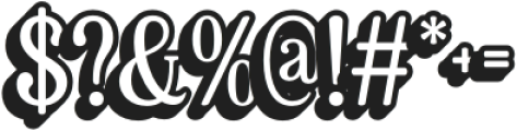 Helvine Extrude Left otf (400) Font OTHER CHARS