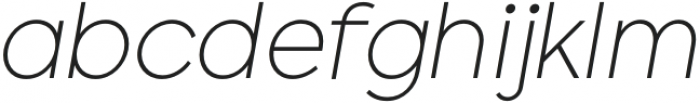 Hemenix Extralight Italic otf (200) Font LOWERCASE