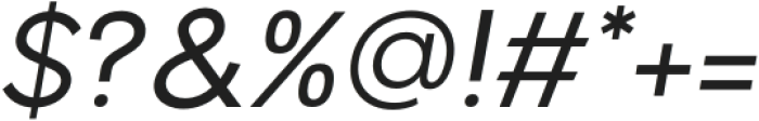 HempaSans-Italic otf (400) Font OTHER CHARS