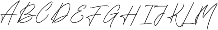 Hendrie Signature Regular otf (400) Font UPPERCASE