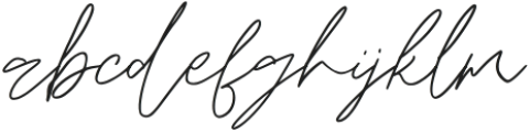 Hendrie Signature Regular otf (400) Font LOWERCASE