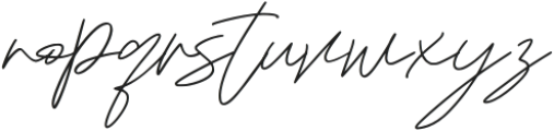 Hendrie Signature Regular otf (400) Font LOWERCASE